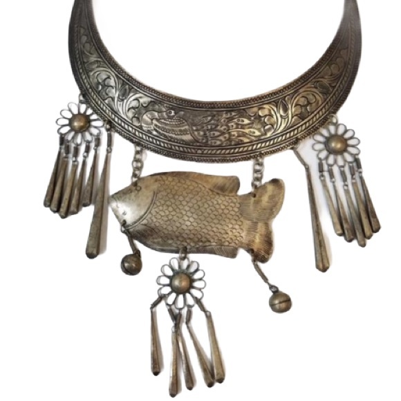 Enjaie Intl Statement Necklace Made in Thailand - Picture 1 of 7